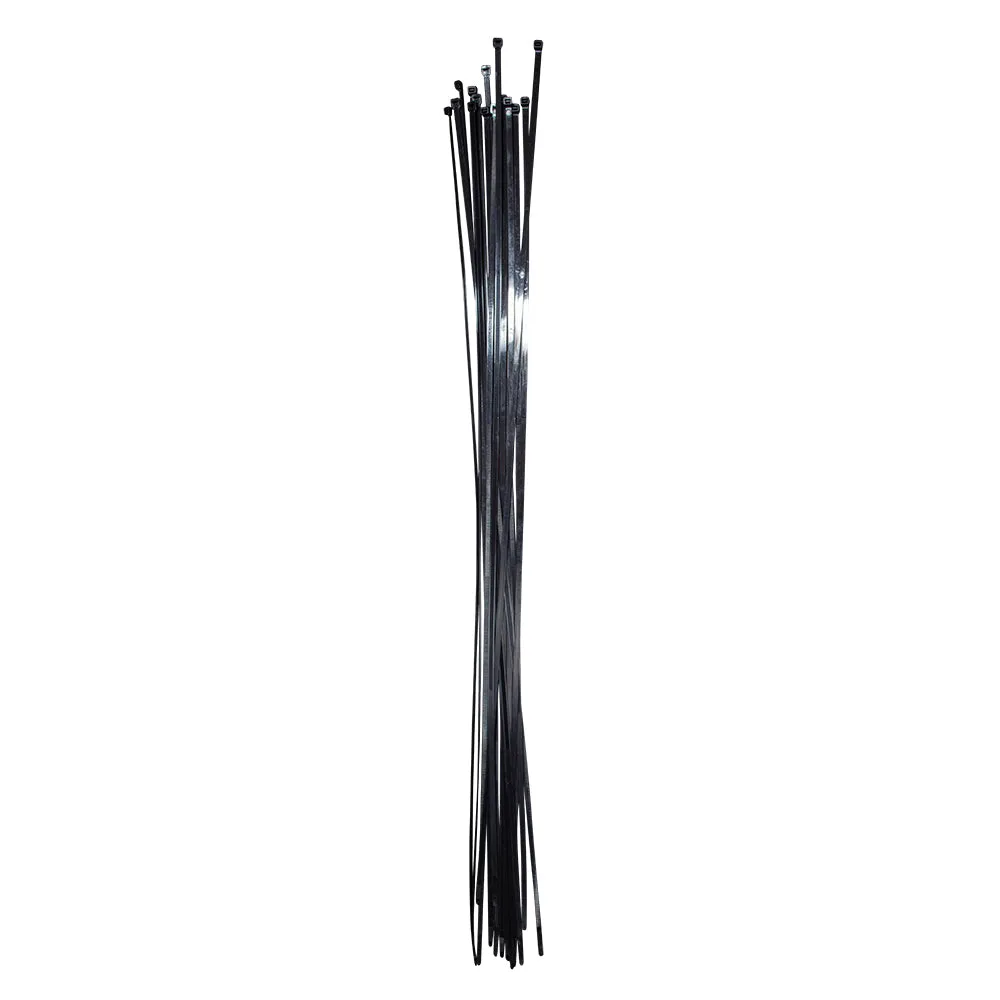 100 Pc Bag Black Nylon 48" Cable Zip Ties Self Locking Head UV Heat Crafts Home