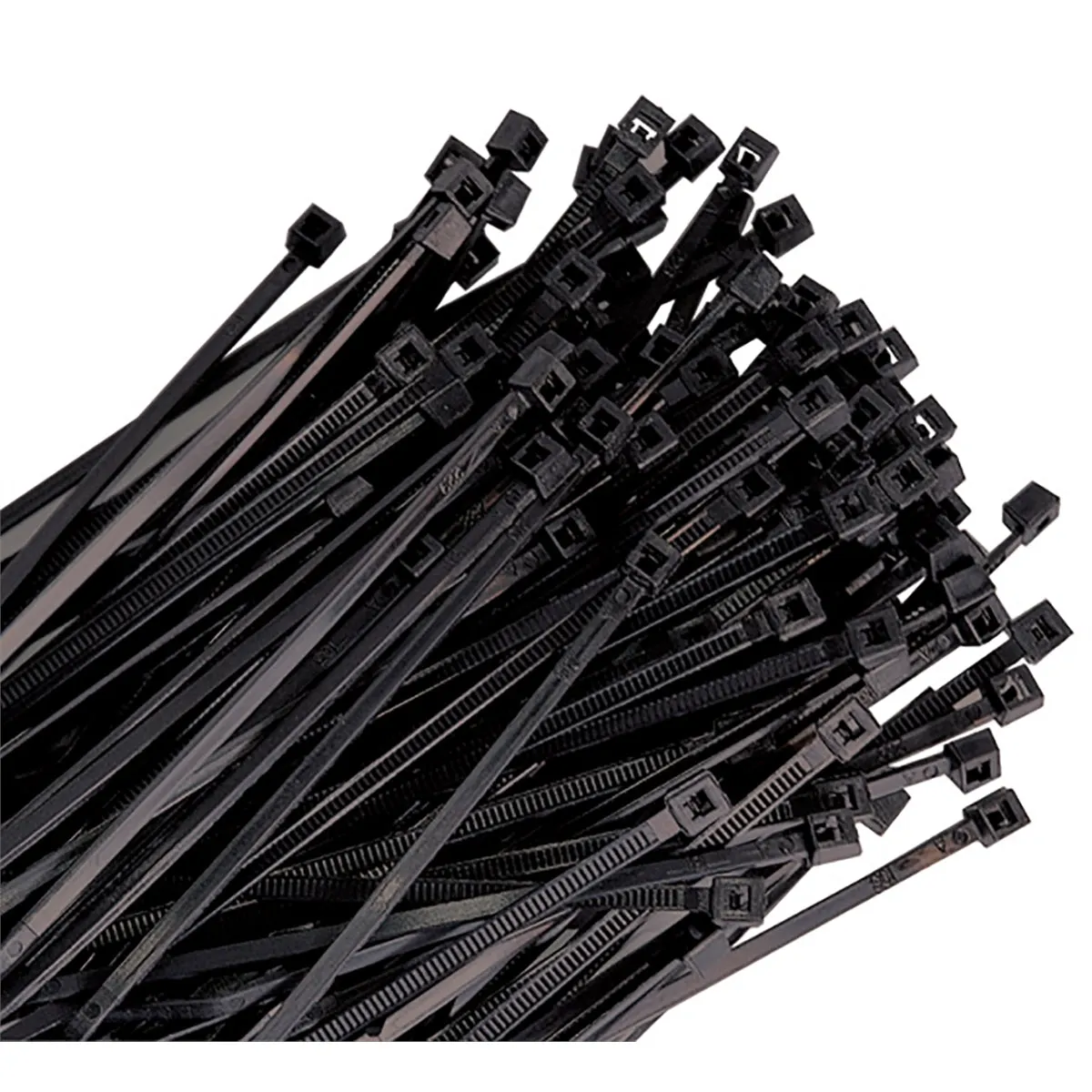 11" Black Nylon Wire Tie, 50 lb Tensile 100/pk