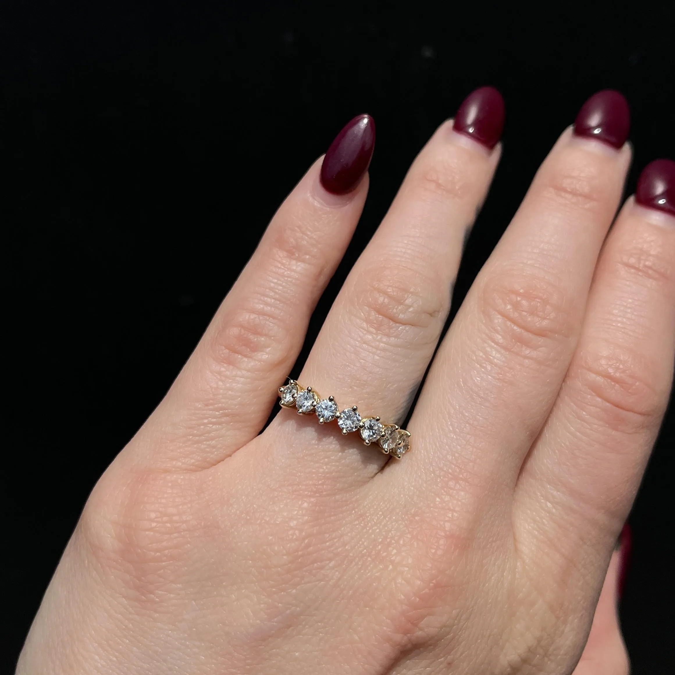 14K Yellow Gold 0.98 CTW Diamond Band