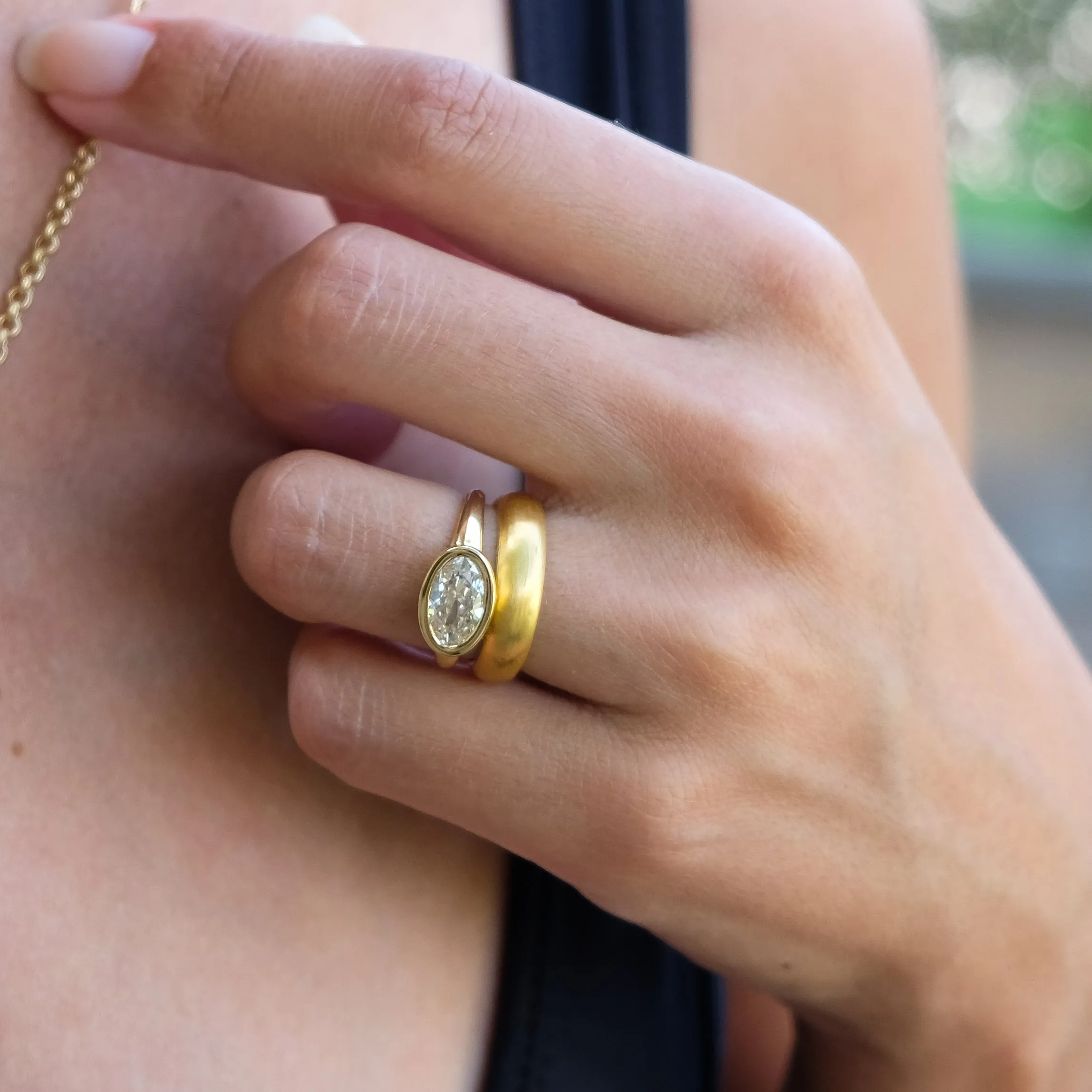 24k solid heavy band