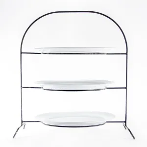 3-Tier, Iron Stand, 18"