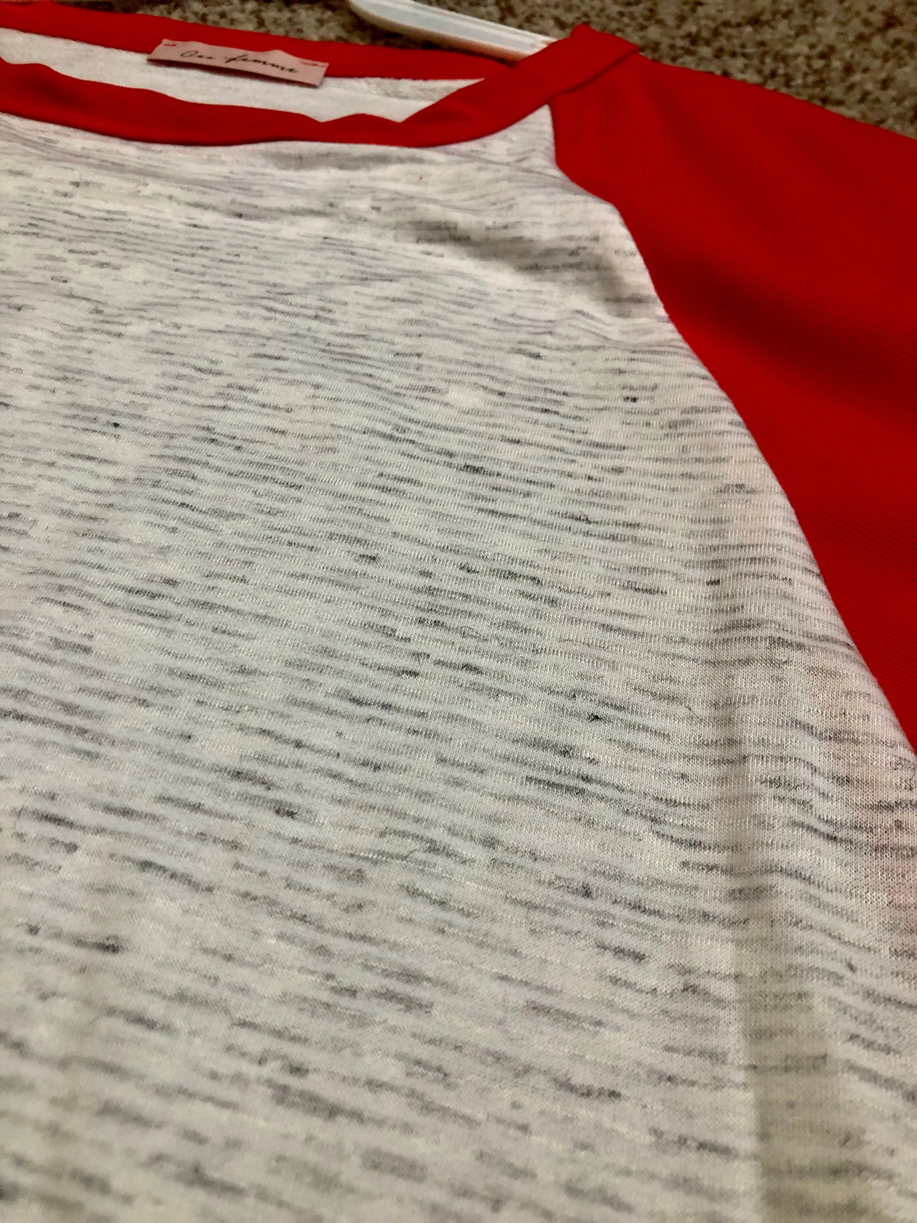 3/4 Sleeve, batwing, multi color top