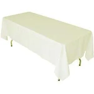 60x102 Ivory Polyester Rectangle