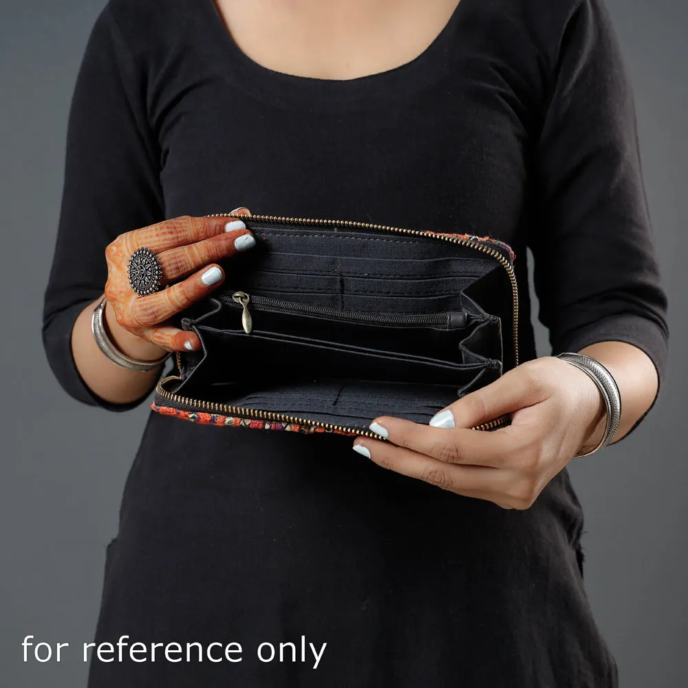 Beige - Banjara Vintage Embroidery Mirror Work Wallet