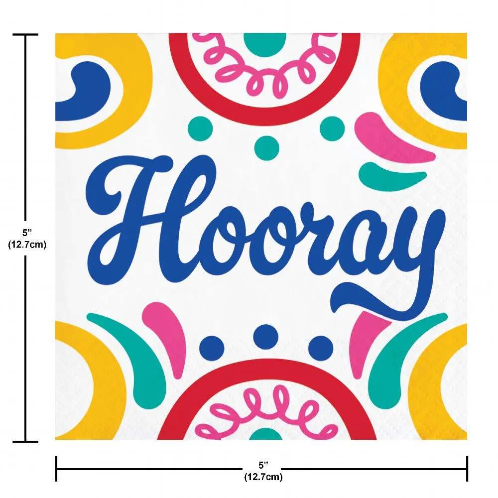 Birthday Swirls Beverage Napkin (16/Pkg)