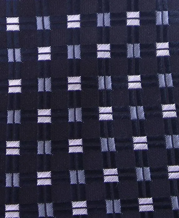 Black & Silver Men's 4" Necktie