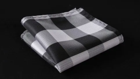 Black & White Bowtie & Pocket Square