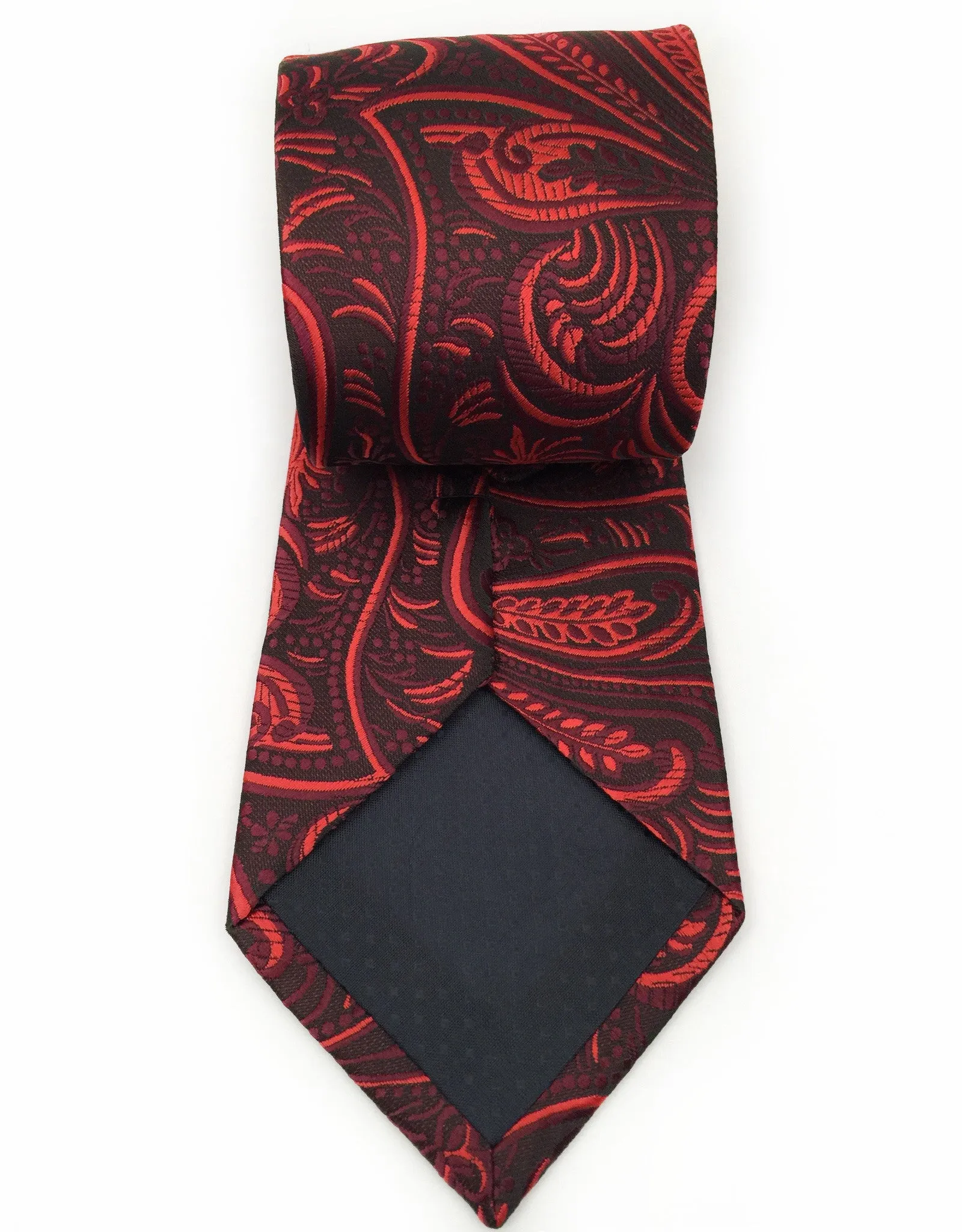 Black and Red Floral Necktie