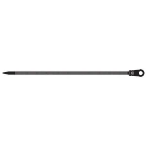 Black Cable Ties Screw Mount - 100 Pack