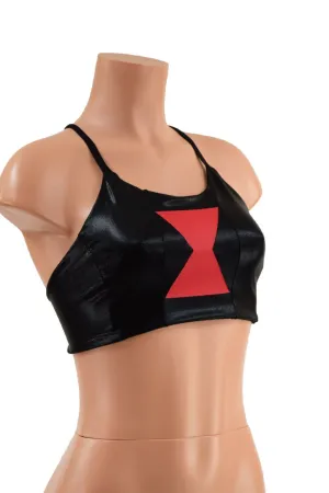 Black Widow Criss Cross Back Halter Top