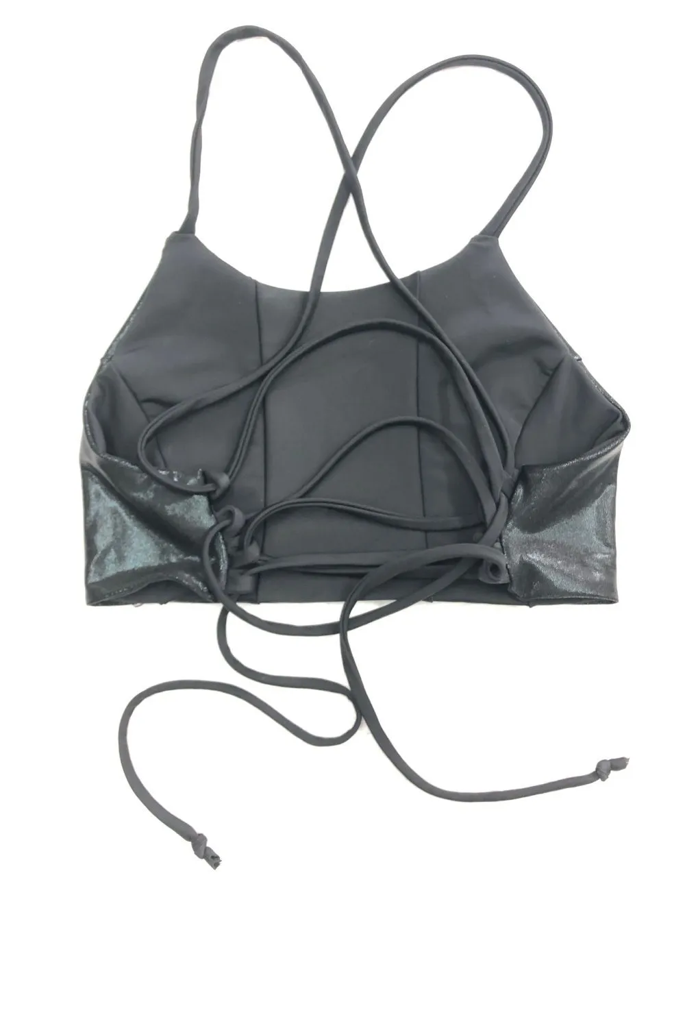 Black Widow Criss Cross Back Halter Top