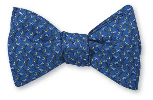 Blue Columbia Palmetto Bow Tie  - B3972