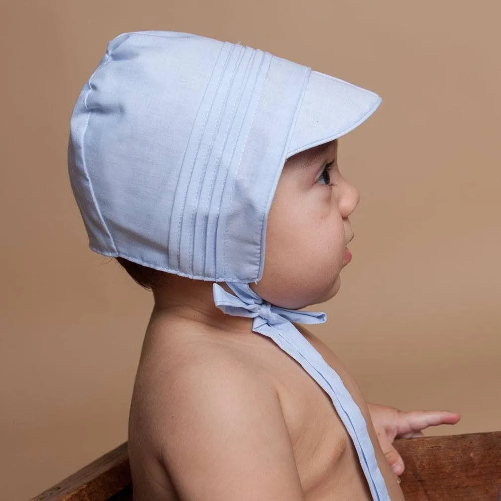Boys Solid Blue Bonnet for Infants & Toddlers