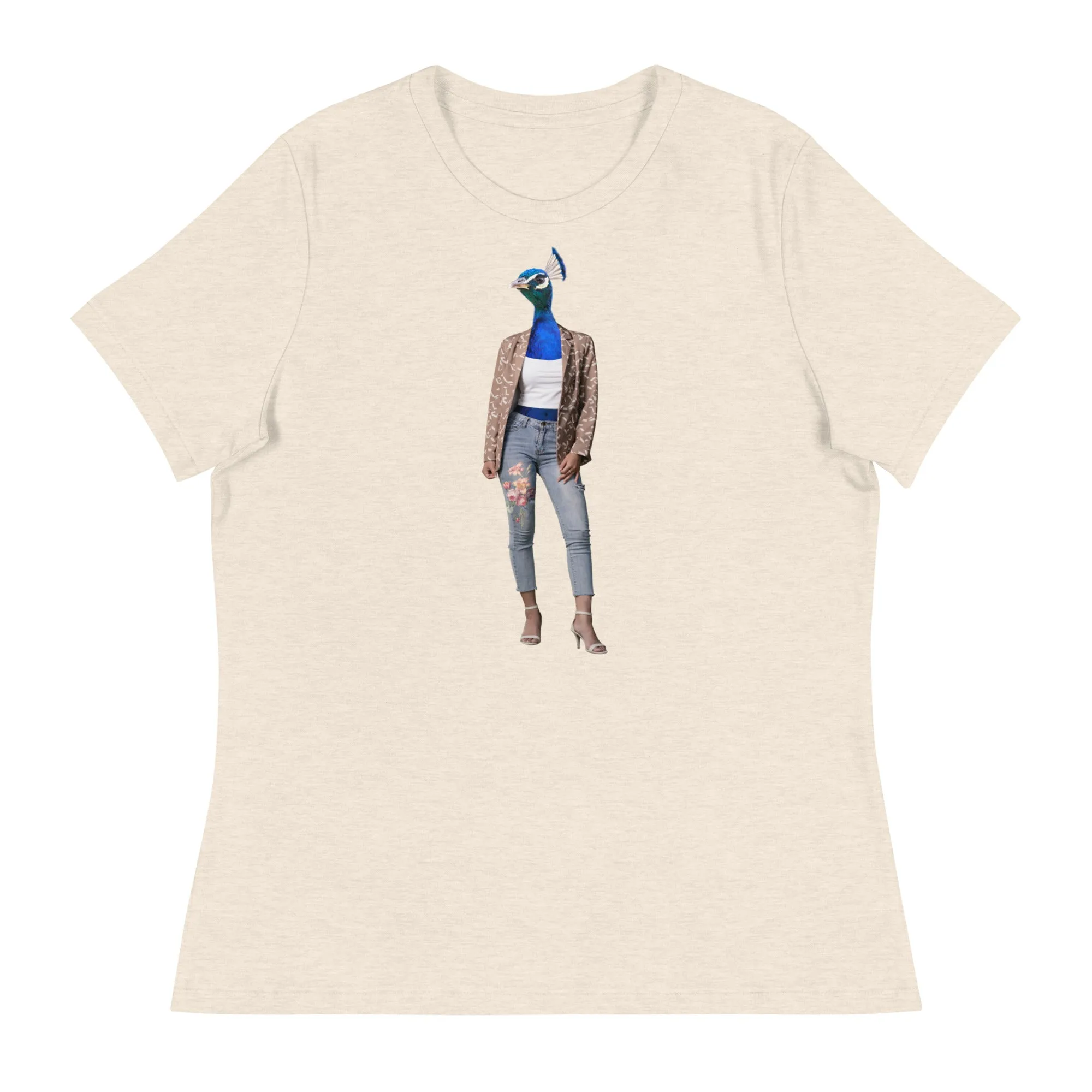 Casual Peacock Women's Relaxed T-Shirt