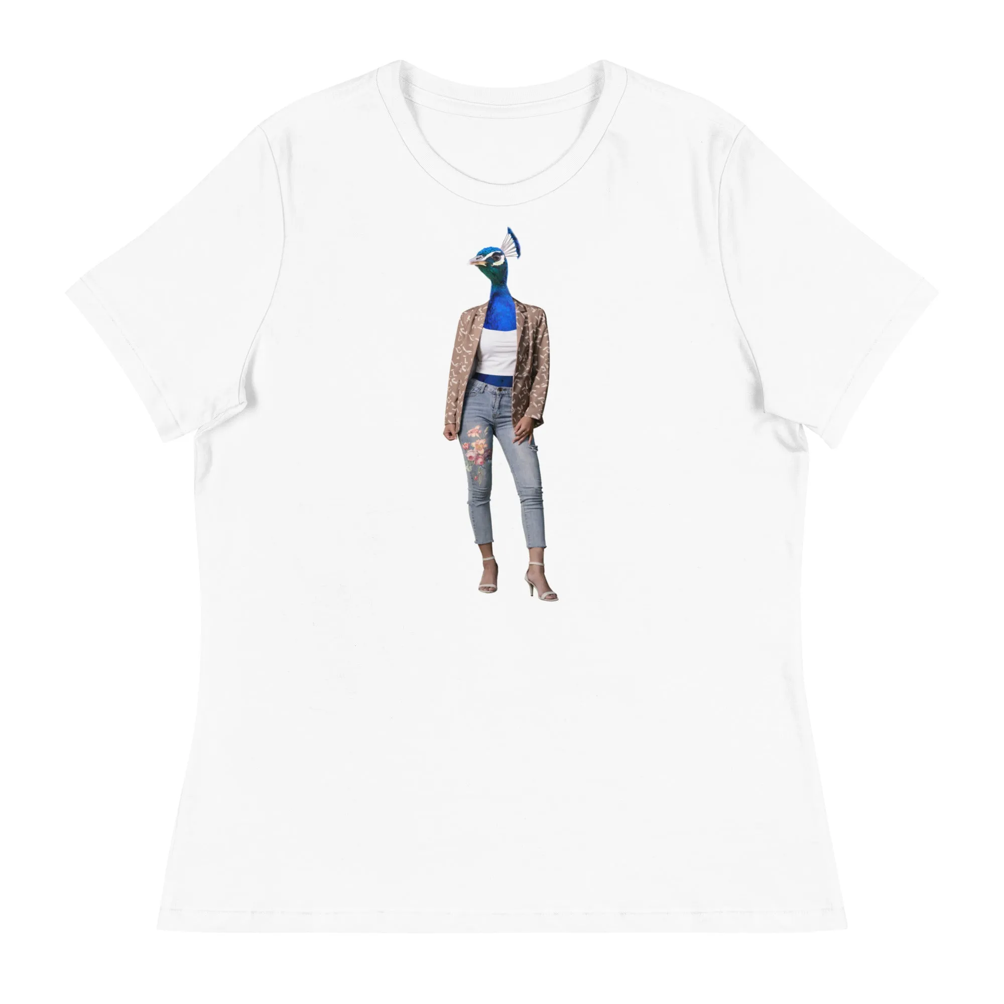 Casual Peacock Women's Relaxed T-Shirt