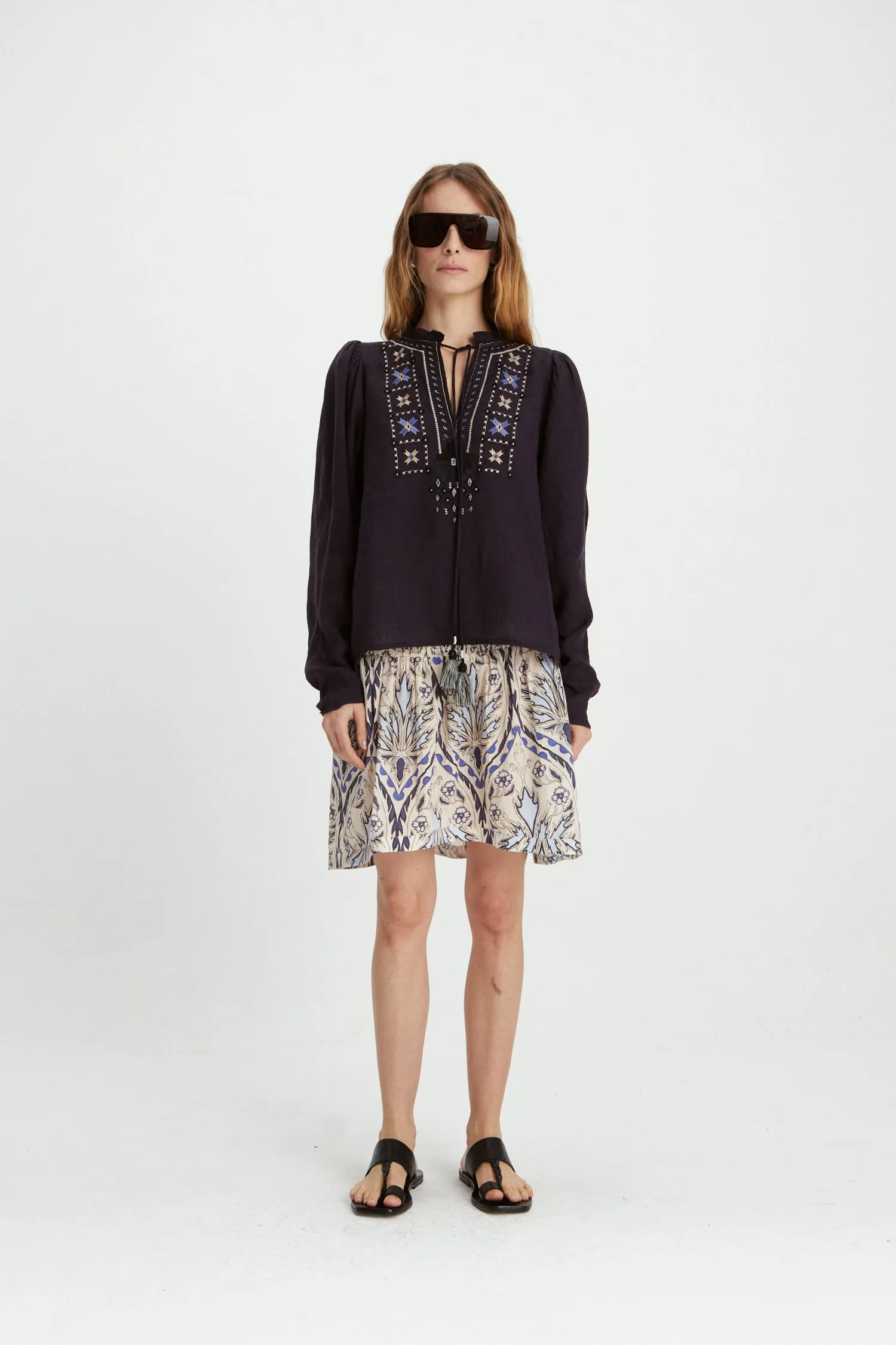 CHACO CORA BLOUSE - BLUE