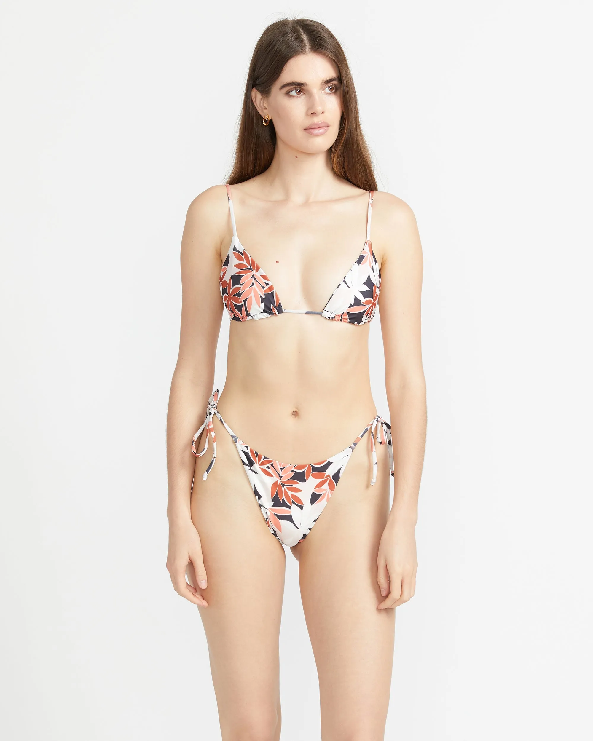 Check Mate Tri Bikini Top - Electric Coral