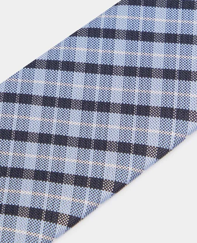Checked Pure Silk Tie