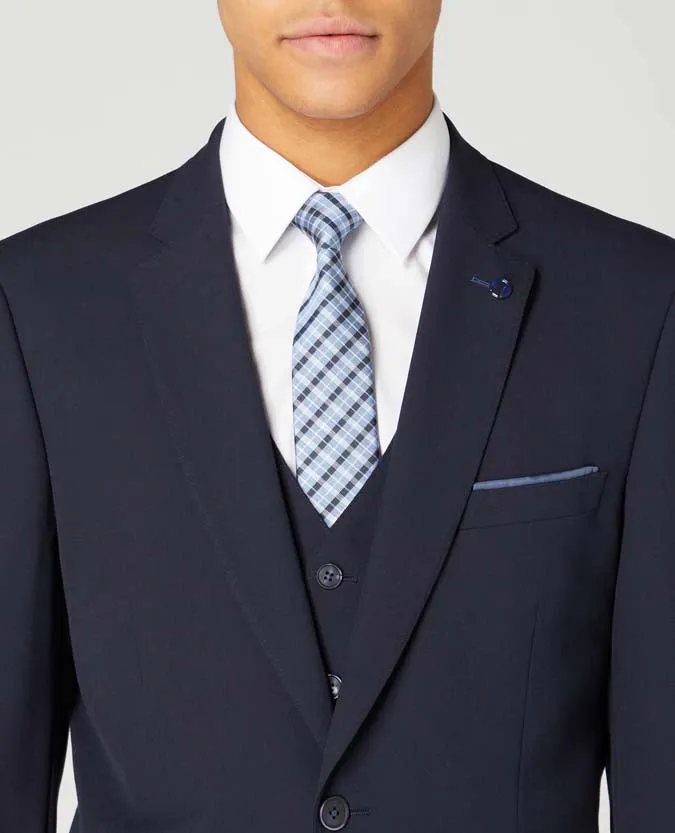 Checked Pure Silk Tie