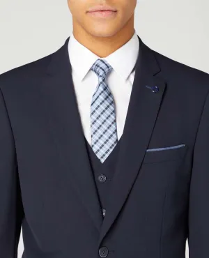 Checked Pure Silk Tie