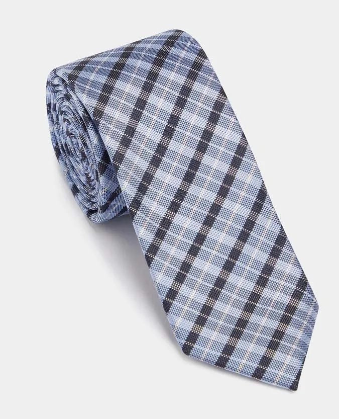 Checked Pure Silk Tie