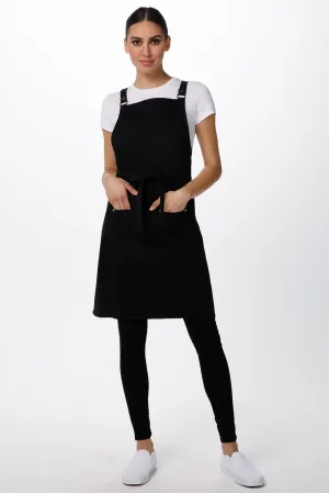 Chef Works Byron Cross-Back Apron- Black