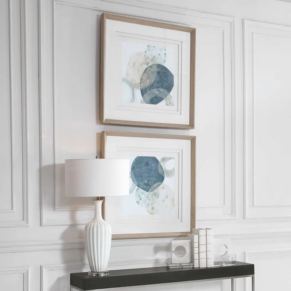 CIRCLET FRAMED PRINTS, S/2