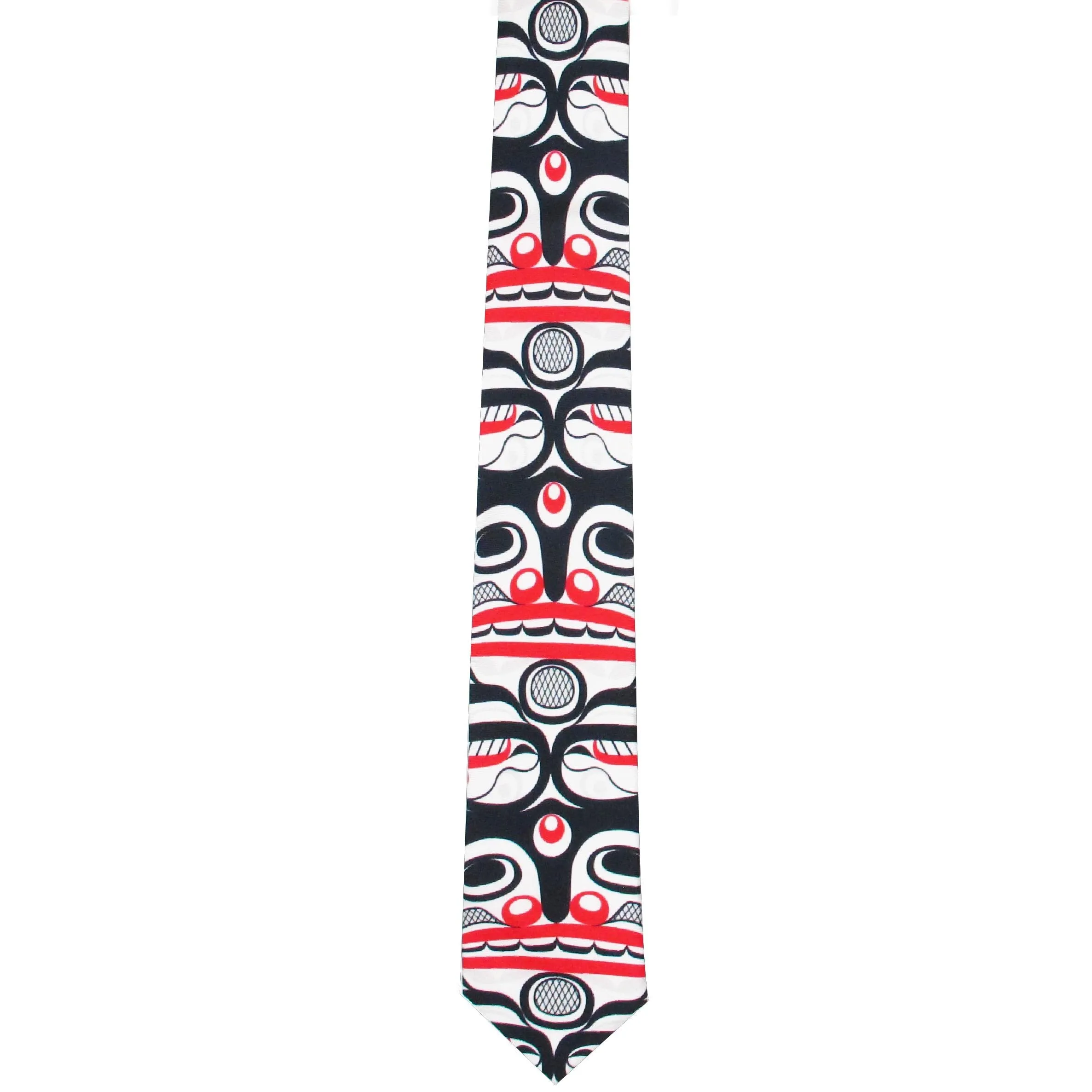 Curtis Wilson Killer Whale Crosshatch Artist Silk Tie