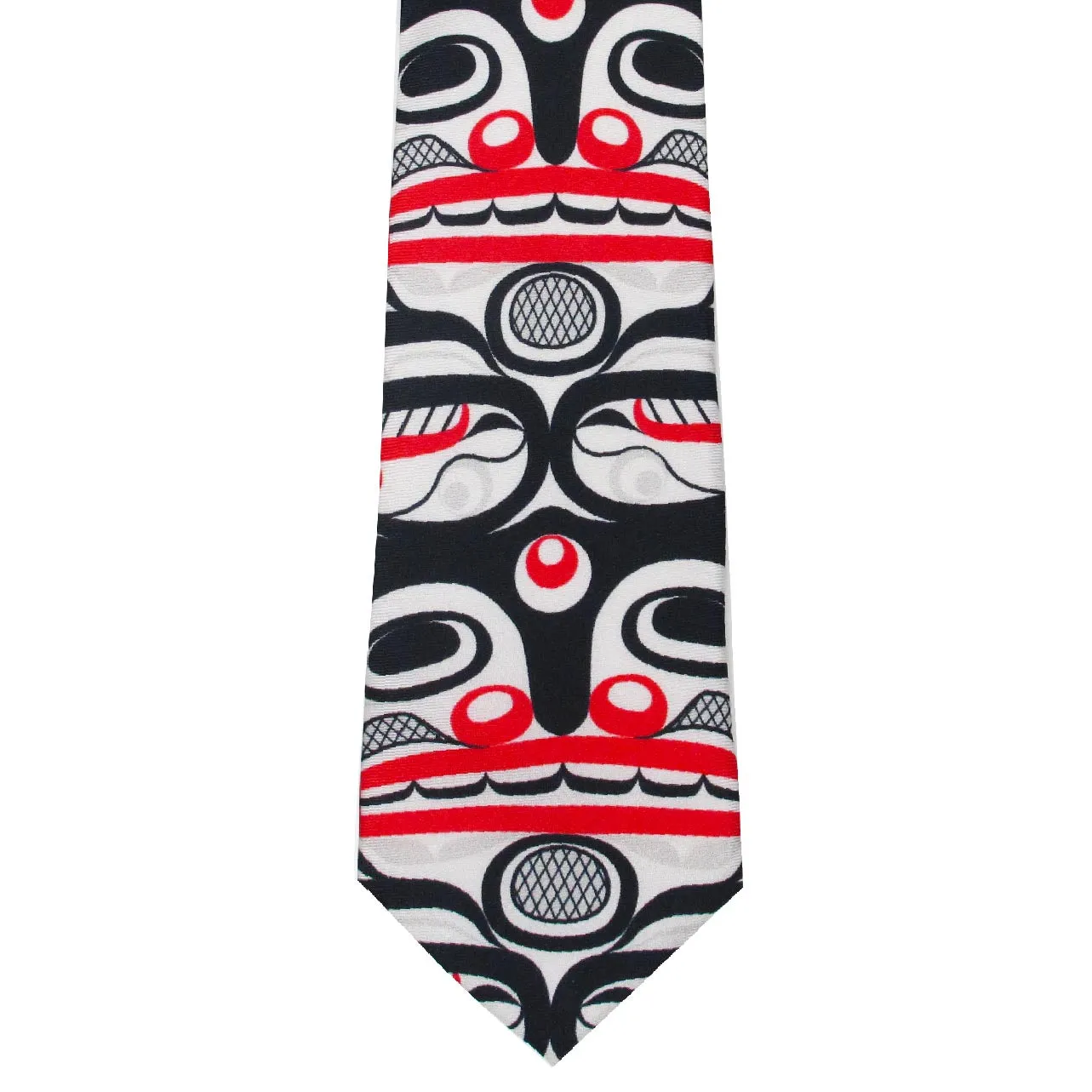 Curtis Wilson Killer Whale Crosshatch Artist Silk Tie