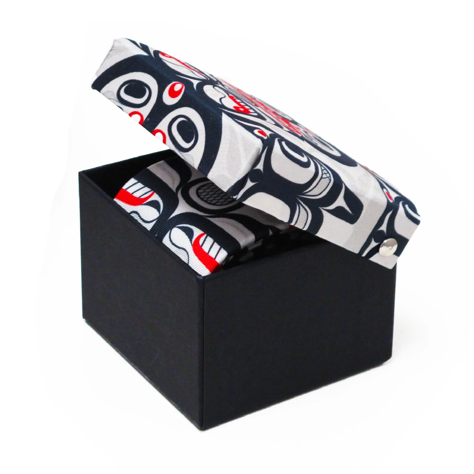 Curtis Wilson Killer Whale Crosshatch Artist Silk Tie