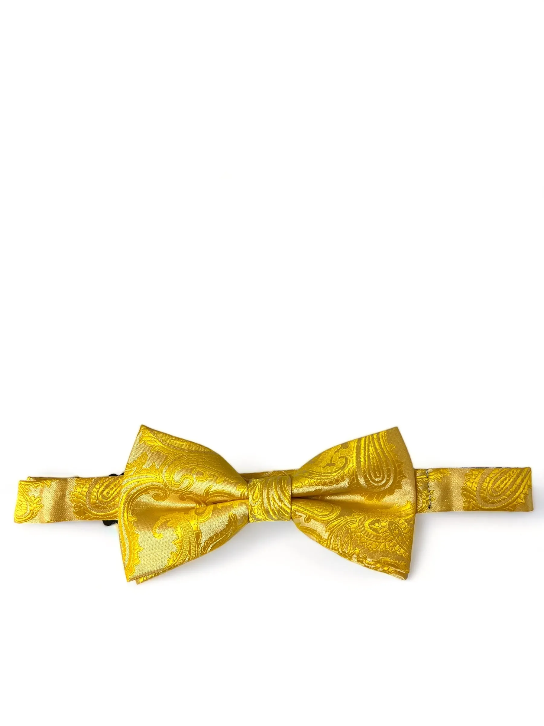 Golden Glow Paisley Bow Tie