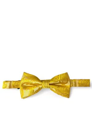 Golden Glow Paisley Bow Tie