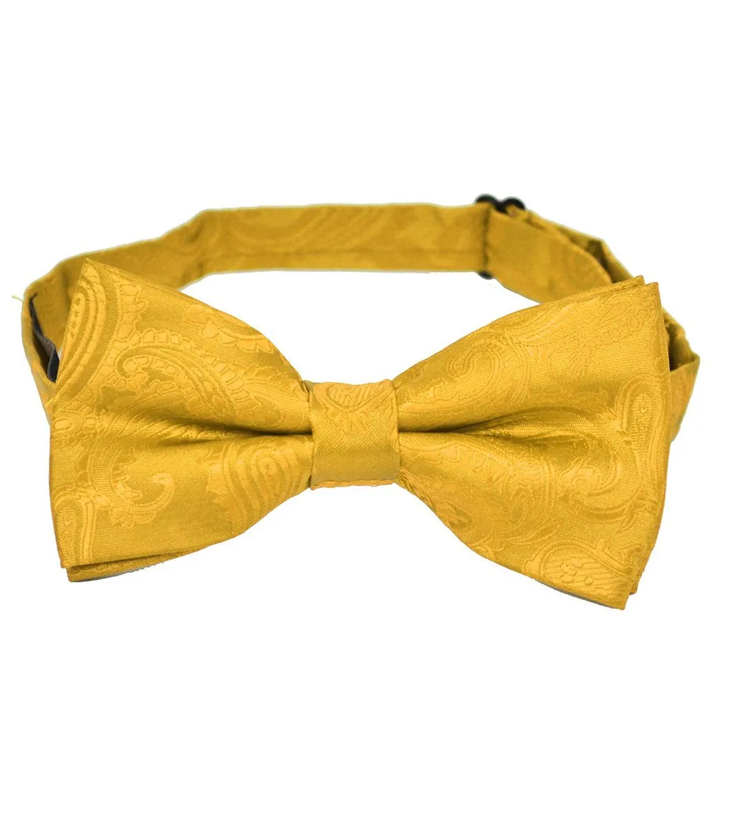 Golden Glow Paisley Bow Tie