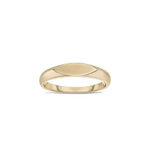 Horizontal Marquise Signet Ring (14K)