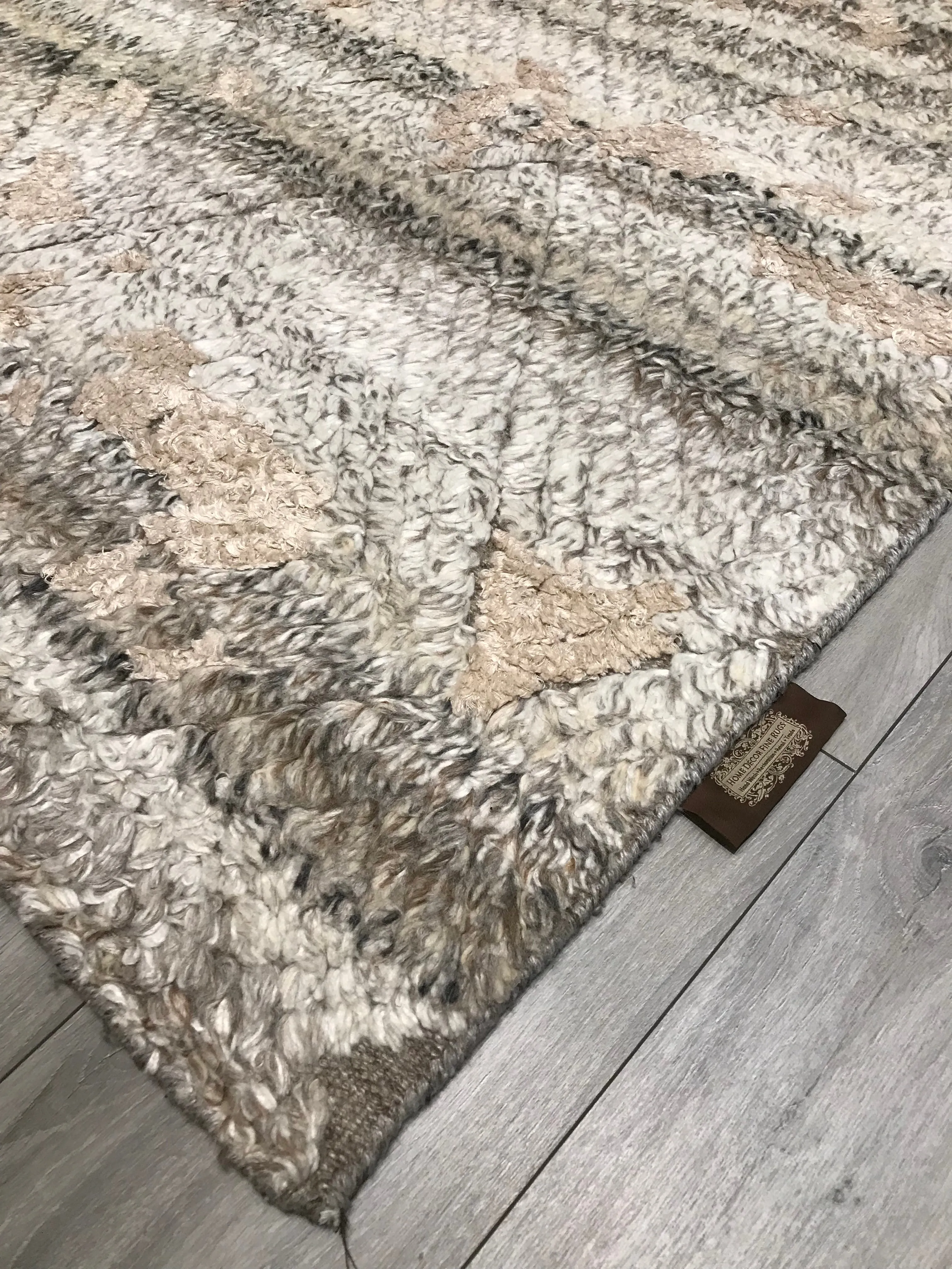 India Flokati Hand Knotted Wool 9x12