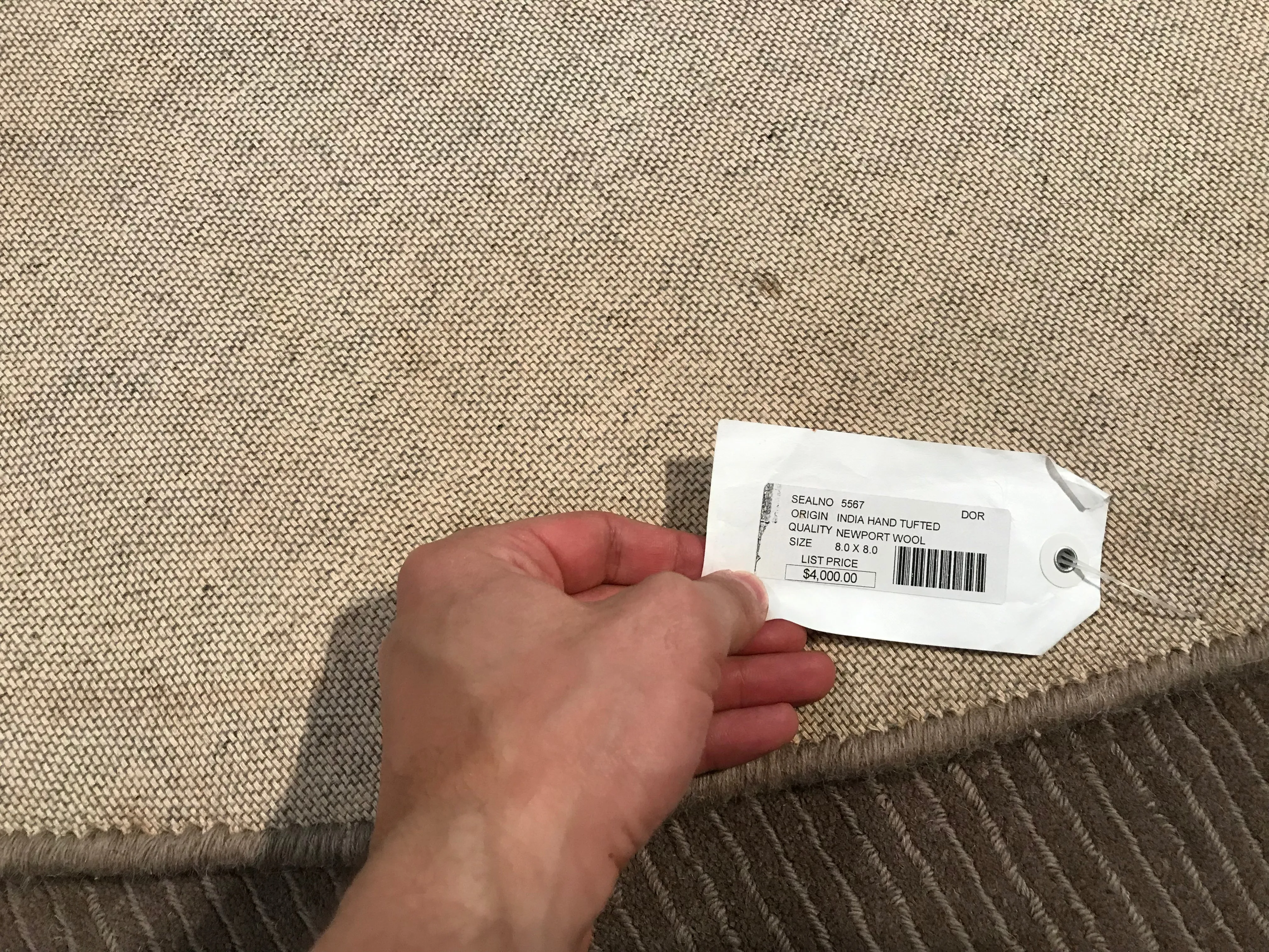 India Newport Hand Tufted Wool 8x8