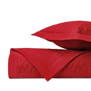 Isla Quilted Bright Red by Home Treasures