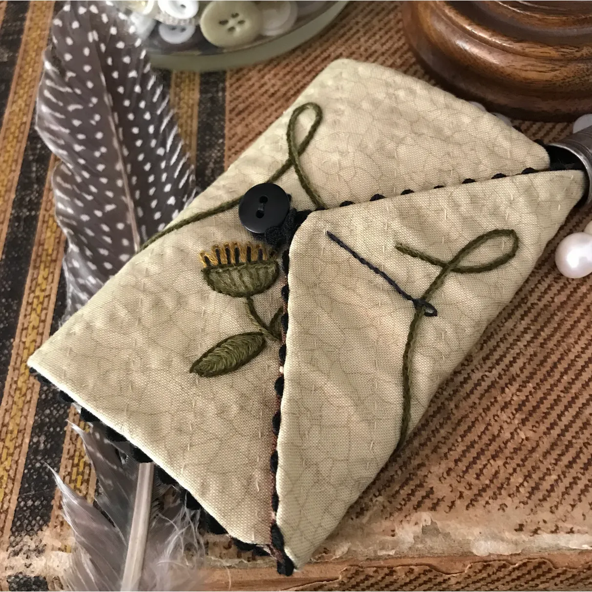 Kathy Schmitz ~ Tweedy Bird Needle Book Embroidery Pattern