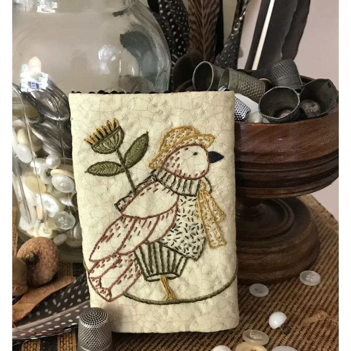Kathy Schmitz ~ Tweedy Bird Needle Book Embroidery Pattern