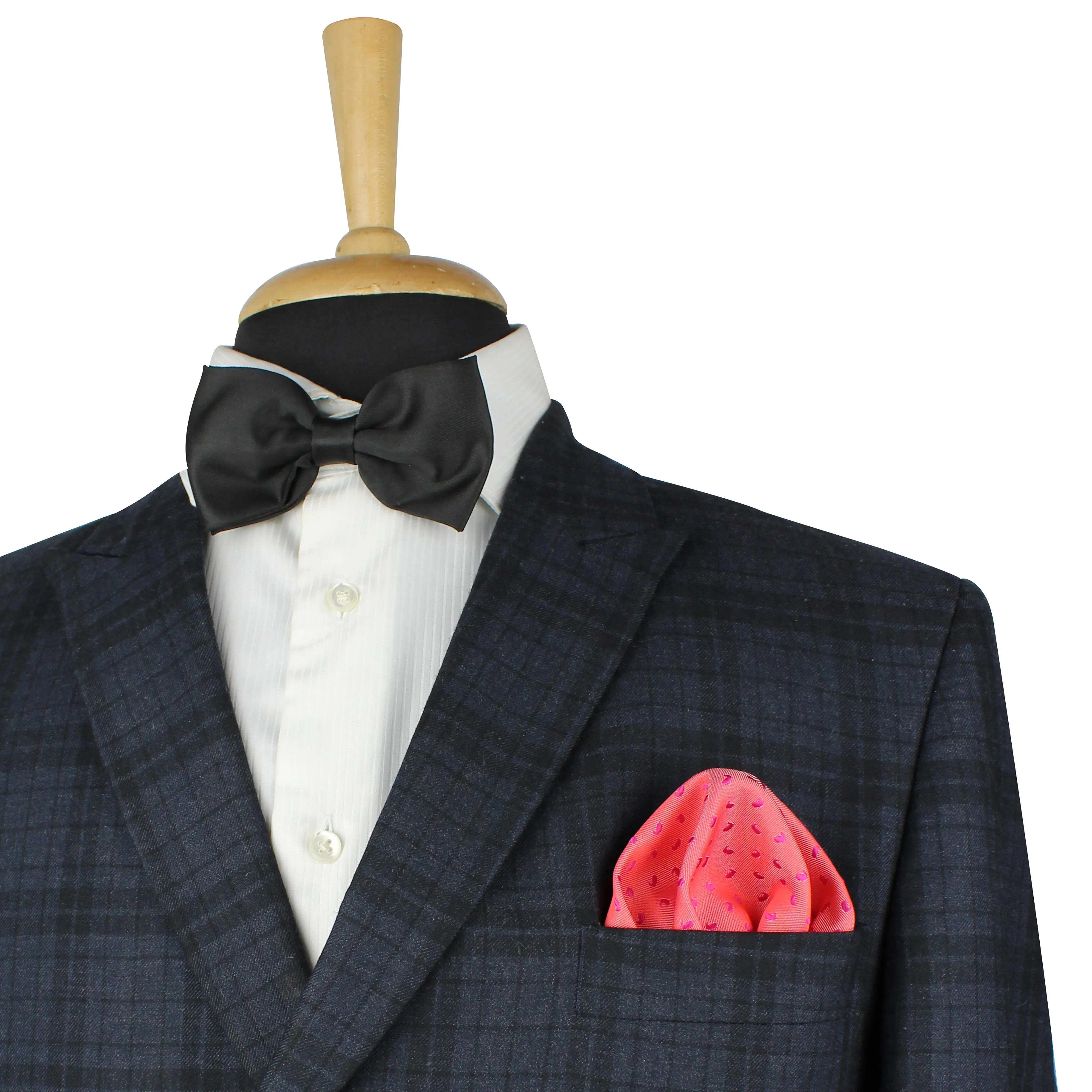 Kovove Pink Abstract Necktie and Pocket Square Gift Box