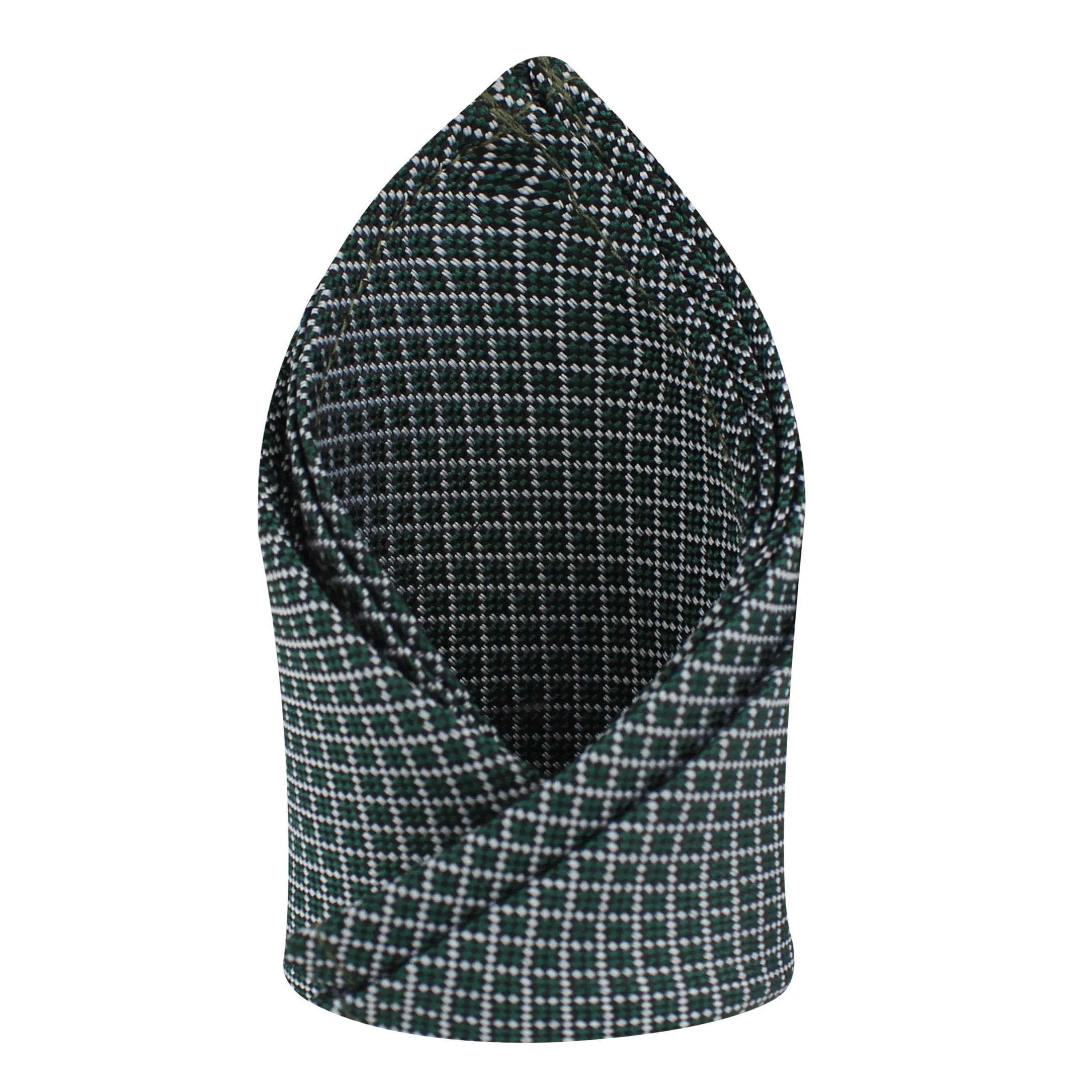Kovove The Essentials Checkered Green Pocket Square For Men