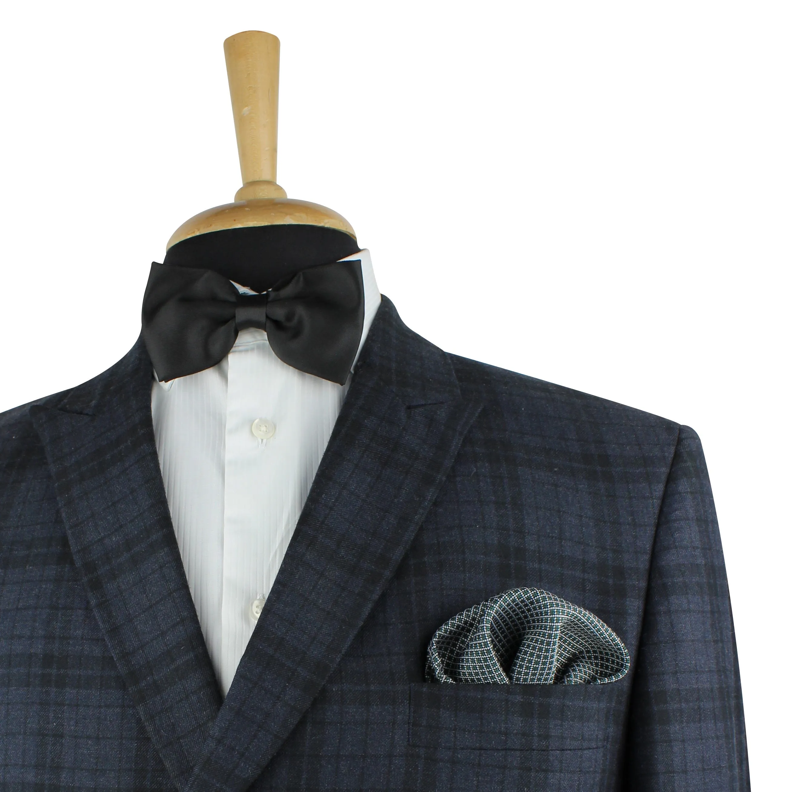 Kovove The Essentials Checkered Green Pocket Square For Men