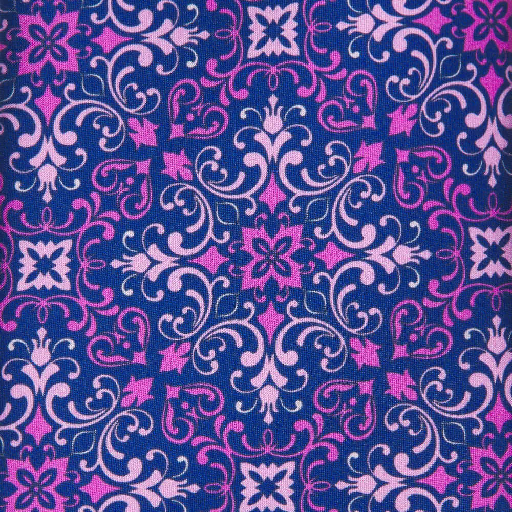 Lorenzo the Magnificent Purple and Blue Duchesse Silk Tie