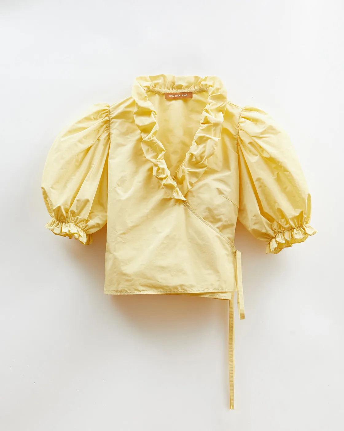 Luna Blouse Taffeta Yellow