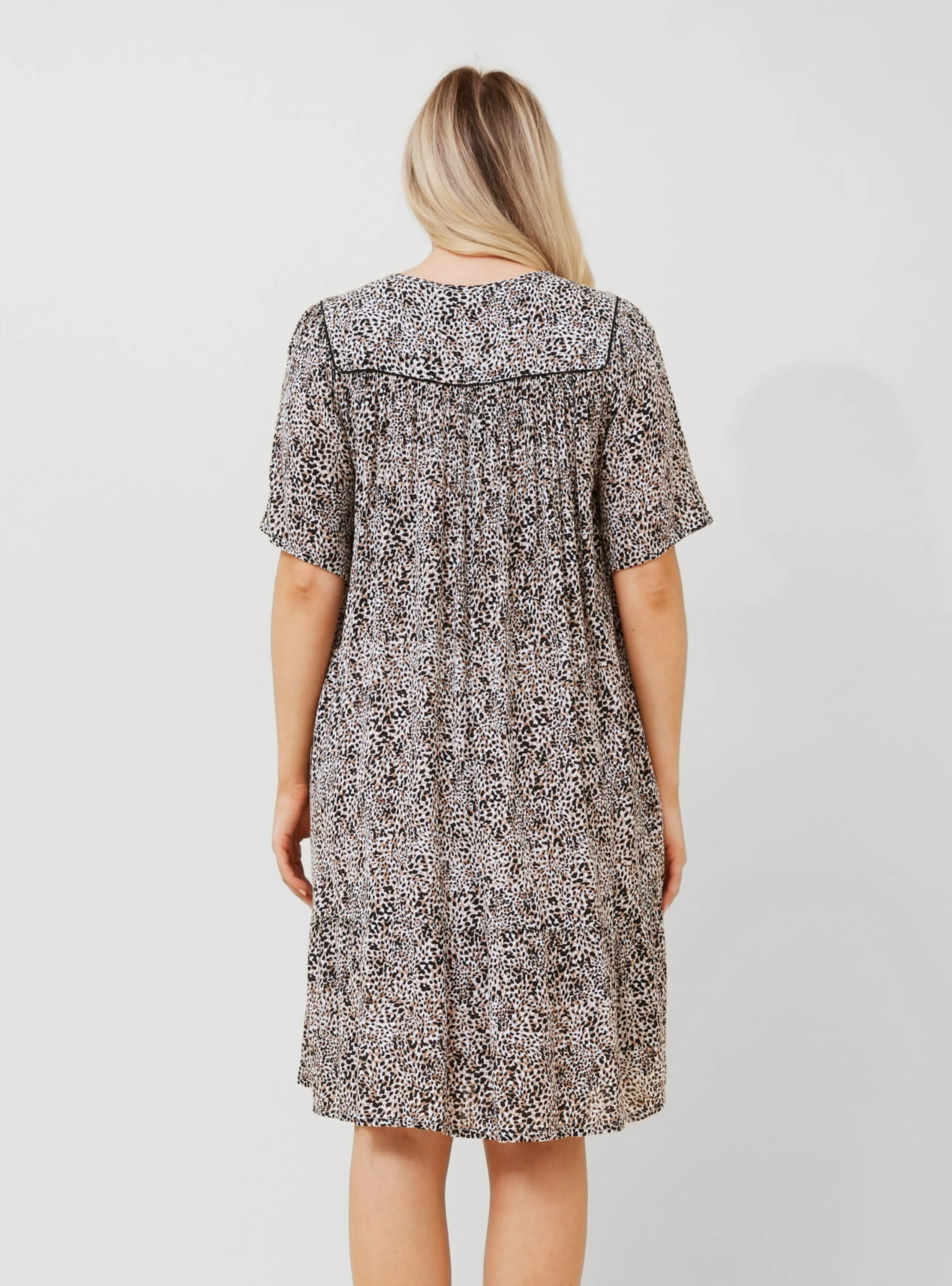 MANDY DRESS - Beige Multi