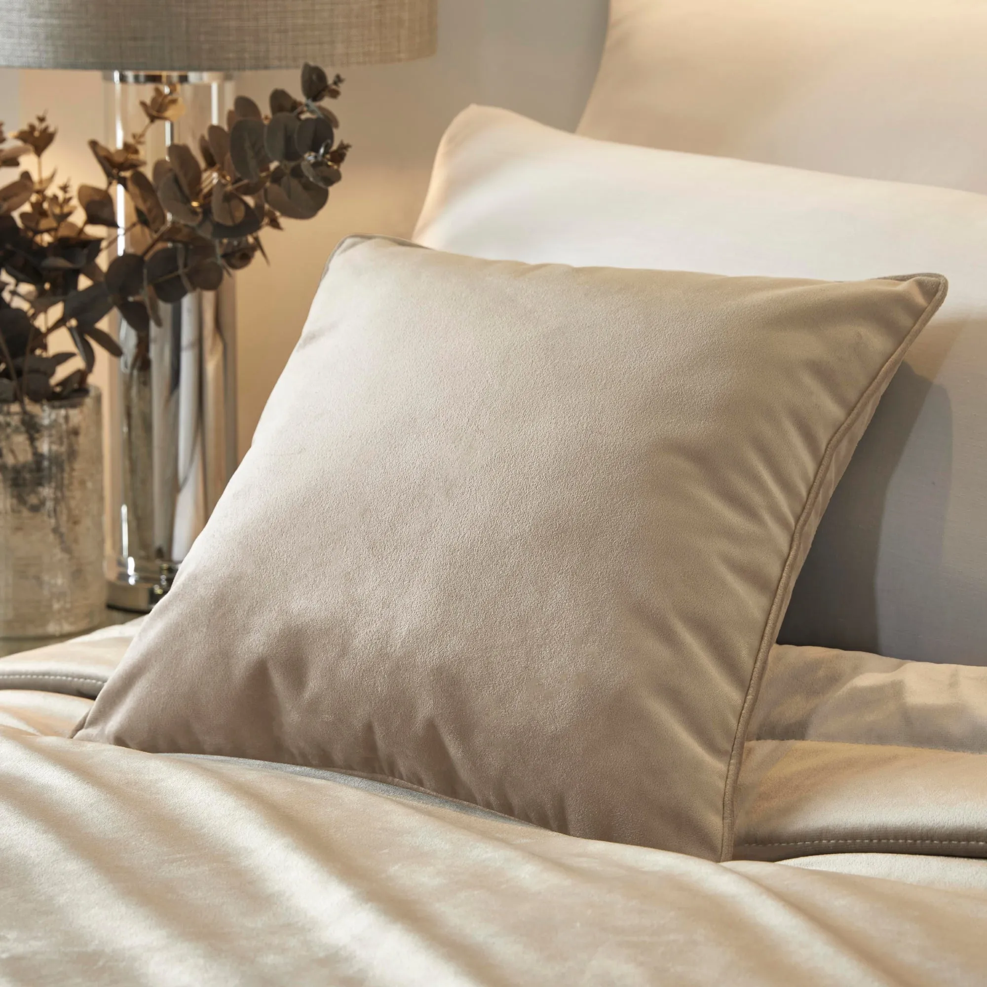 Melanie Filled Cushion by Soiree in Linen 43 x 43cm