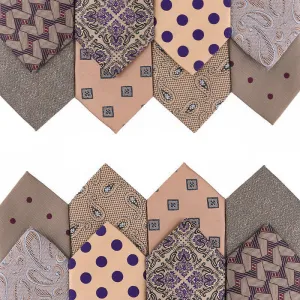 Men's British Khaki Champagne Series Necktie