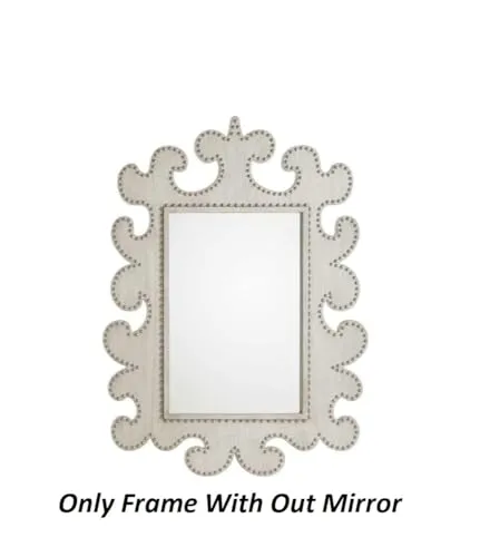 Modern Art & Craft's® Wooden Wall Mirror Frame | Window | Wall Hanging Mirror | Wall Mounted | without Mirror | Only Frame with Out Mirror (Size - 36"x24" Inch)(White)