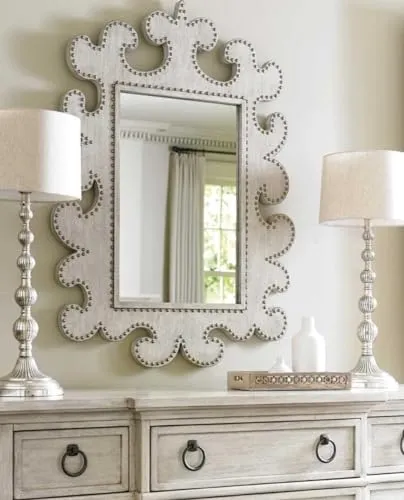 Modern Art & Craft's® Wooden Wall Mirror Frame | Window | Wall Hanging Mirror | Wall Mounted | without Mirror | Only Frame with Out Mirror (Size - 36"x24" Inch)(White)