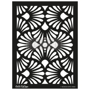Modern Deco Decor Stencil | Redesign with Prima | 18 x 25.5 inches | repeating pattern